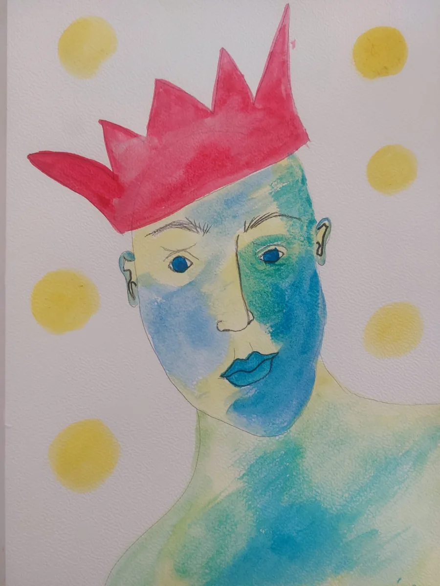 Aquarellportrait – Kunstwerk von Christin Nolte