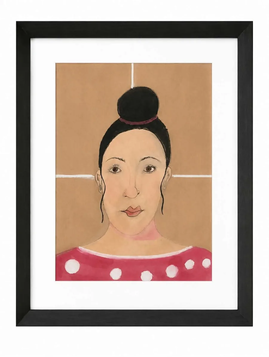 Pastellkreide Portrait – Kunstwerk von Christin Nolte